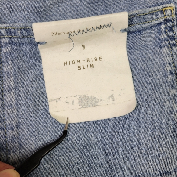 Anthro Pilcro and the letterpress High-Rise Slim Ripped Jeans Women's Size 31 - Picture 8 of 13